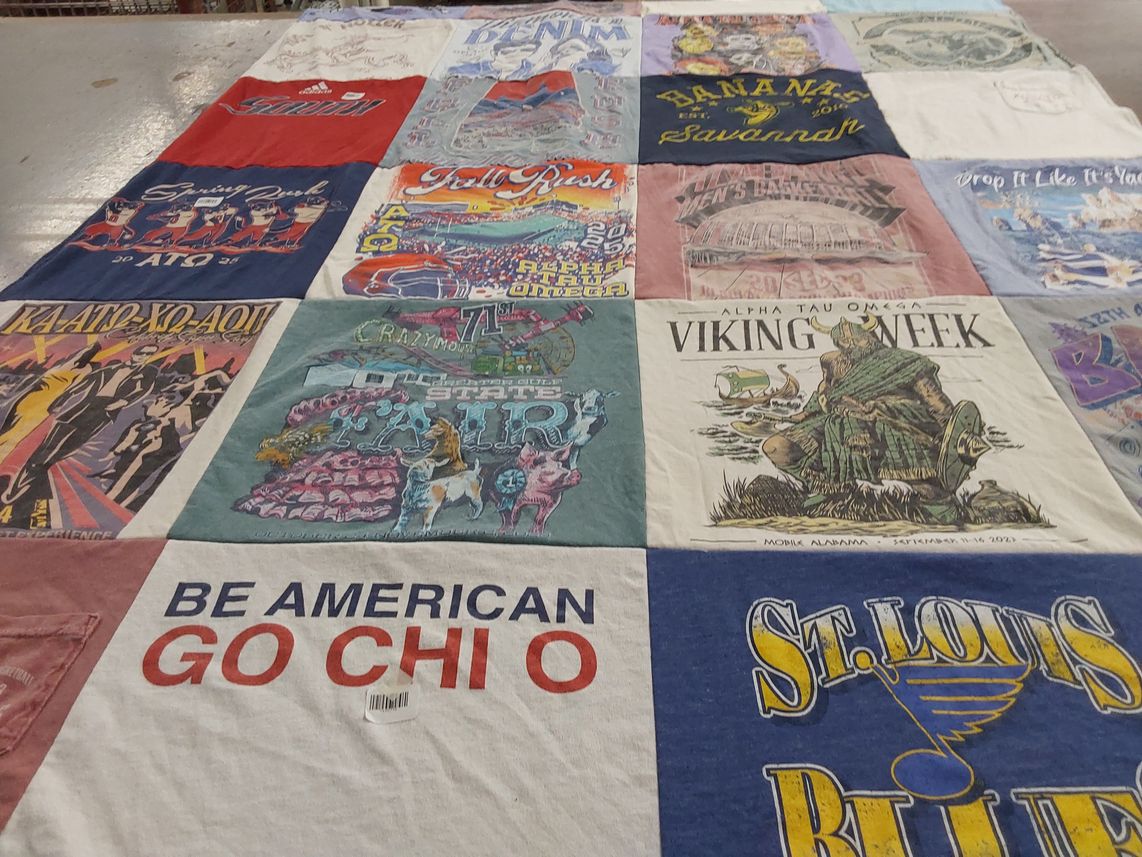 T-shirt quilt featuring st. louis blues by Amanda from AL