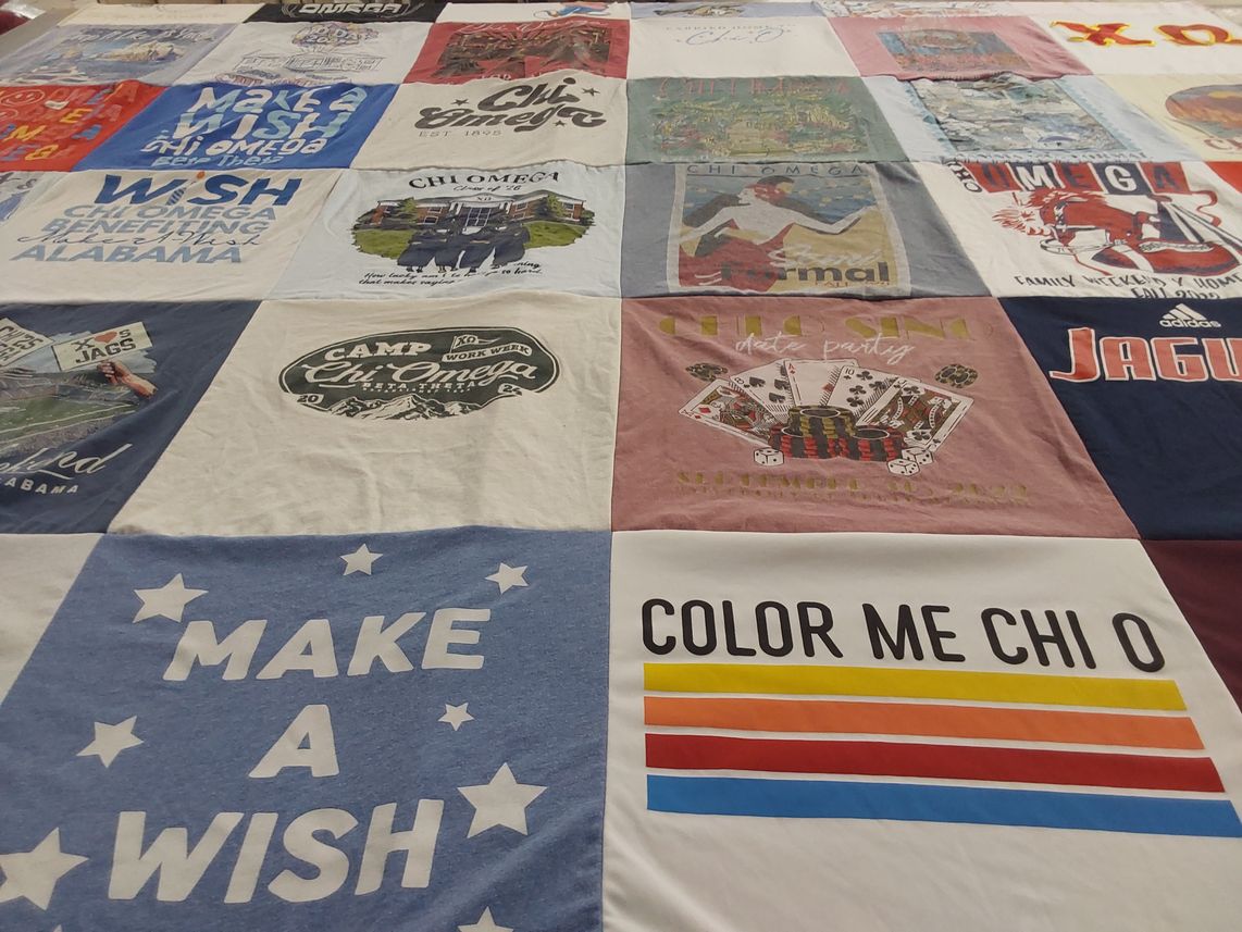 T-shirt quilt featuring university of south alabama jaguars by Amanda from AL