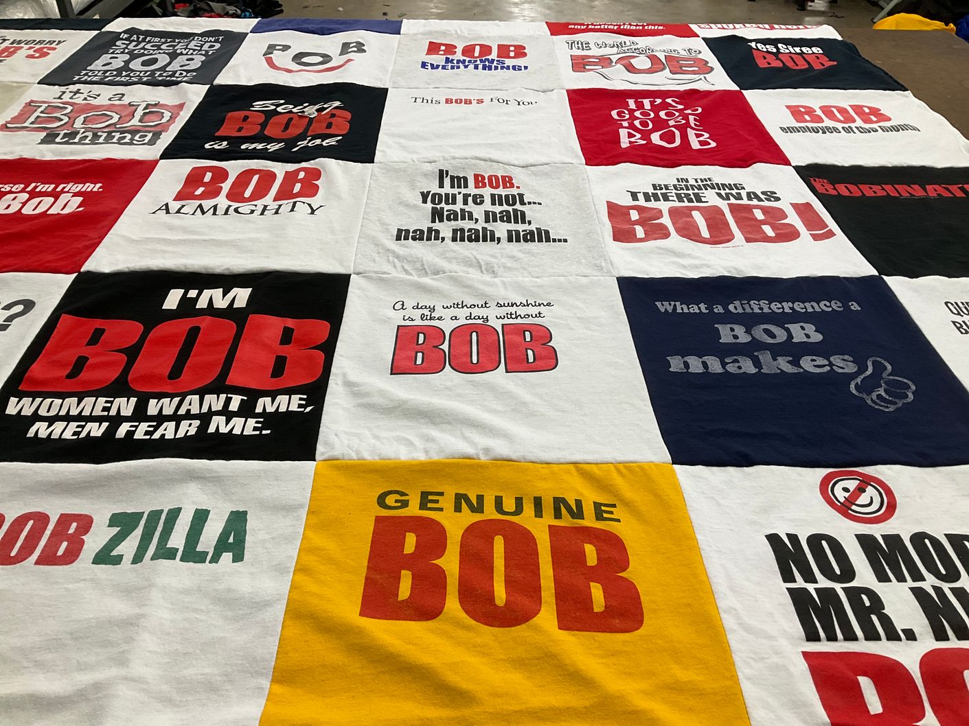 T-shirt quilt by Bob from OH
