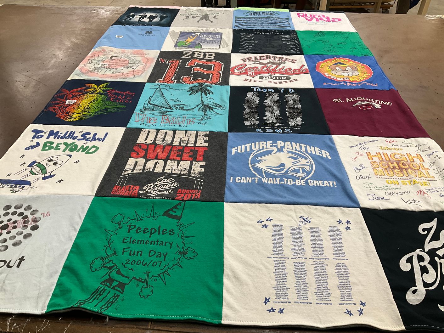 T-shirt quilt featuring future panther by Gigi from GA