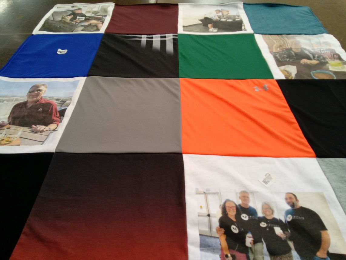 T-shirt quilt by Lacy from TX