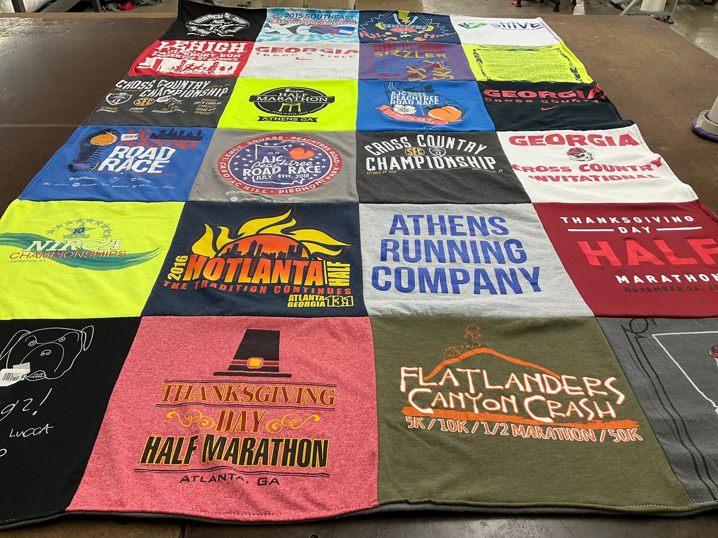 T-shirt quilt from university of georgia by Gigi from GA