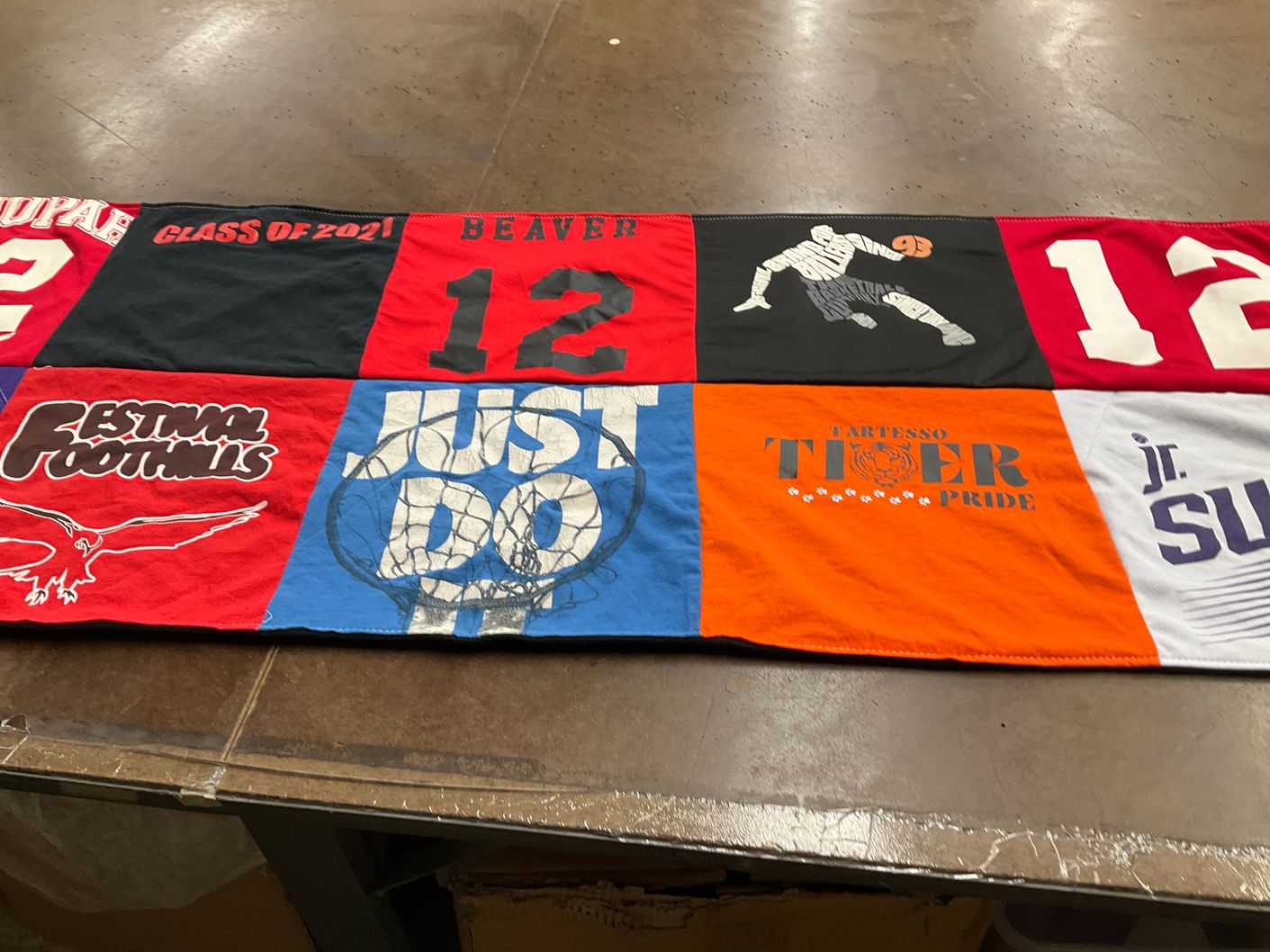 T-shirt quilt from tartesso elementary school by Michelle from AZ