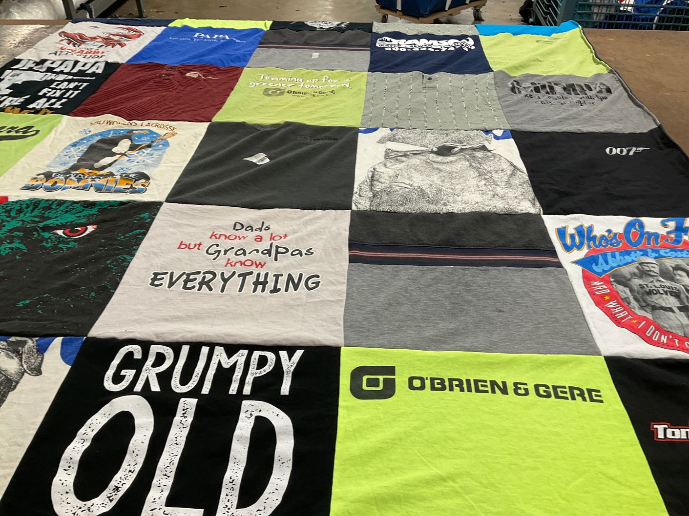 T-shirt quilt featuring st. bonaventure lacrosse by Gretchen from NY