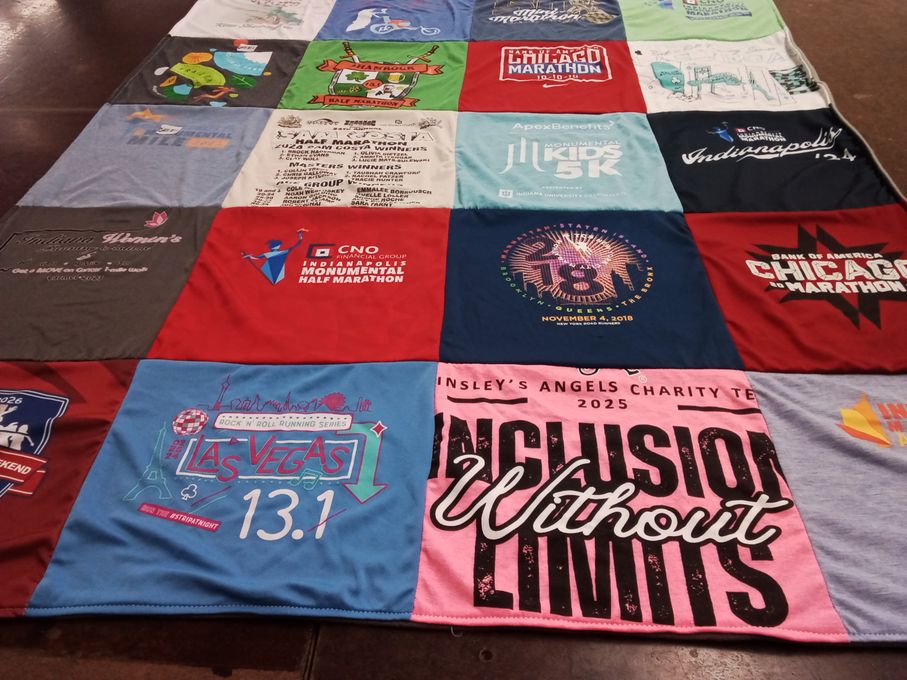 T-shirt quilt from indiana university by Ally from IN