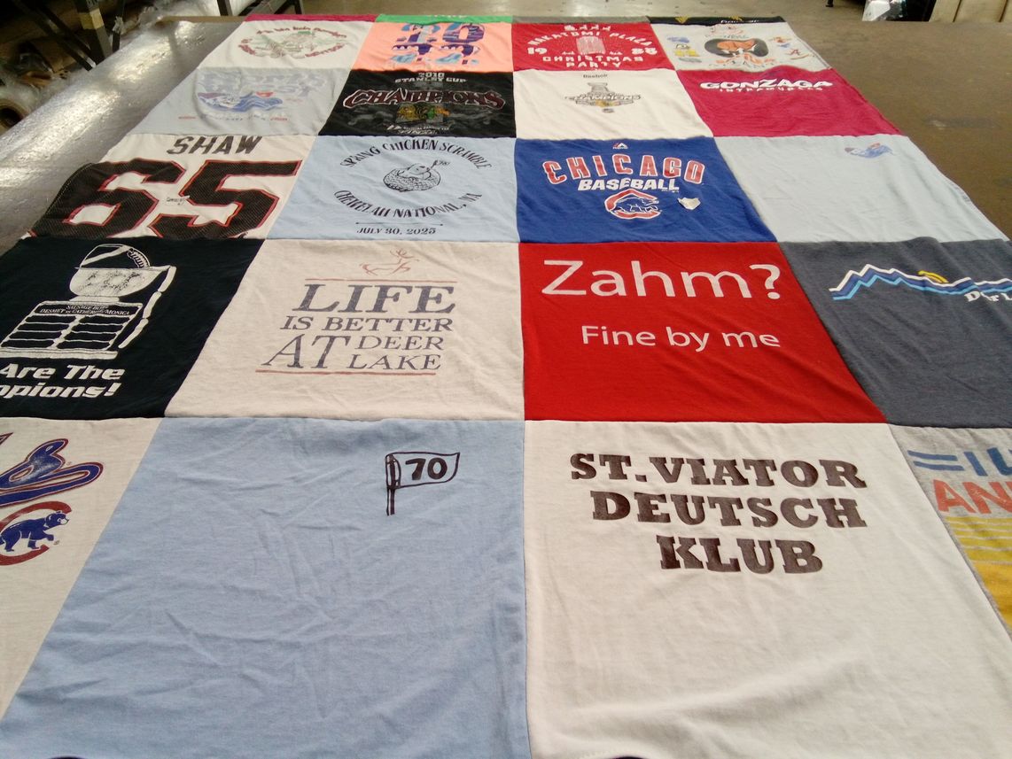 T-shirt quilt featuring gonzaga university baseball team by Diana from WA