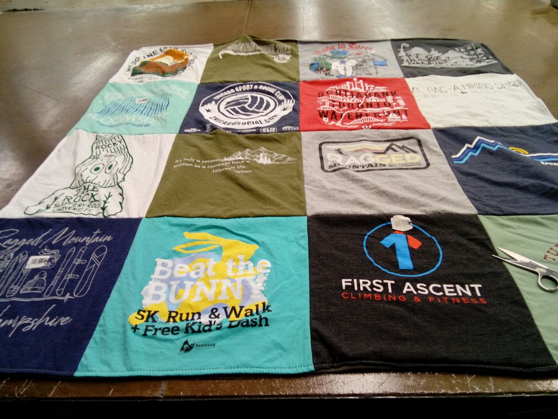 T-shirt quilt from slippery rock university by Diana from WA