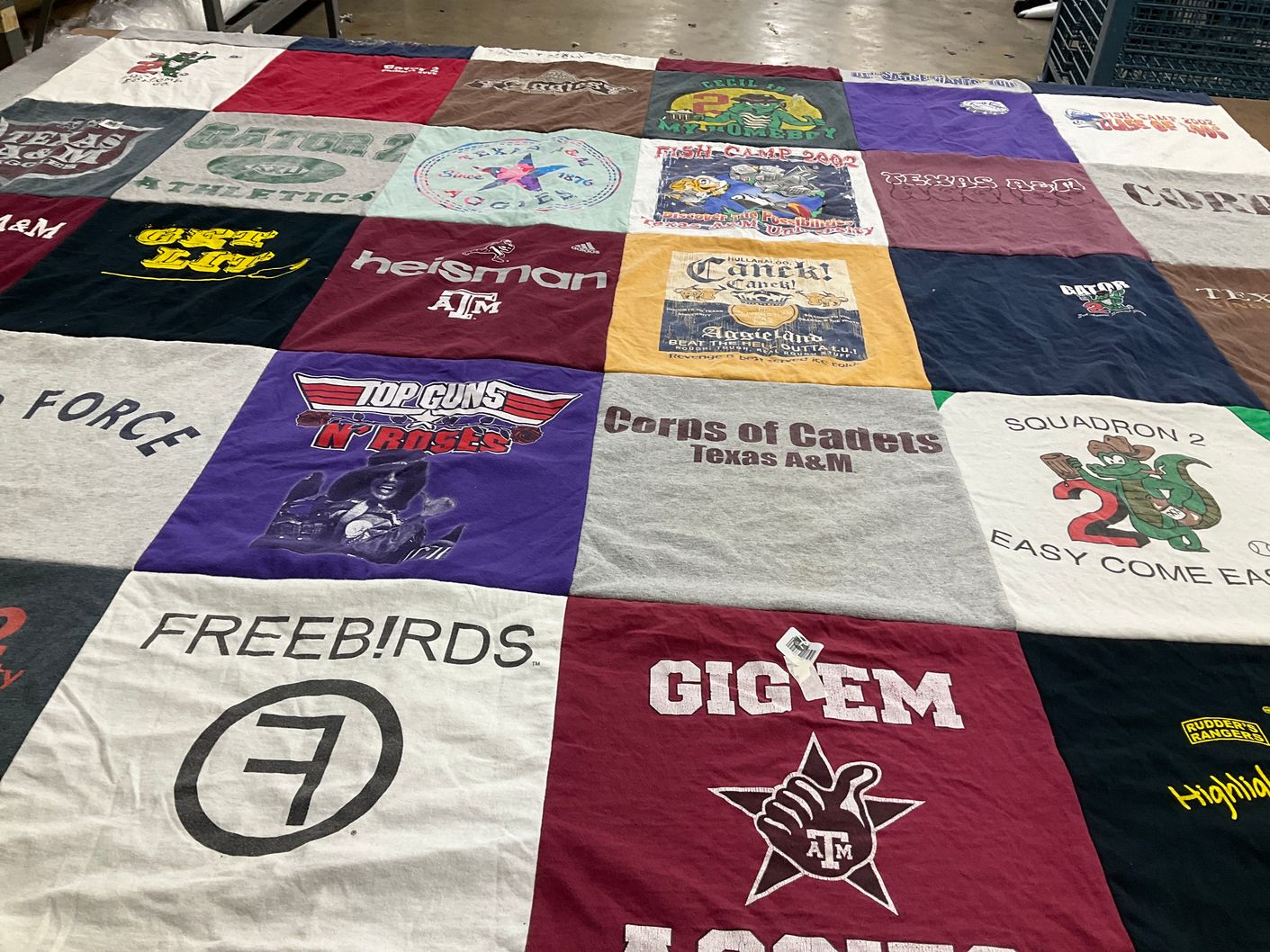 T-shirt quilt from texas a&m university by Shannon from TX