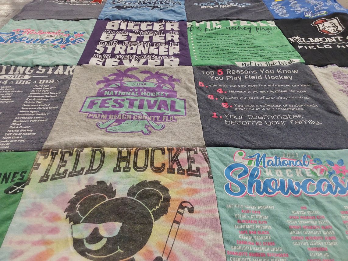 T-shirt quilt from belmont abbey college by Michelle from FL