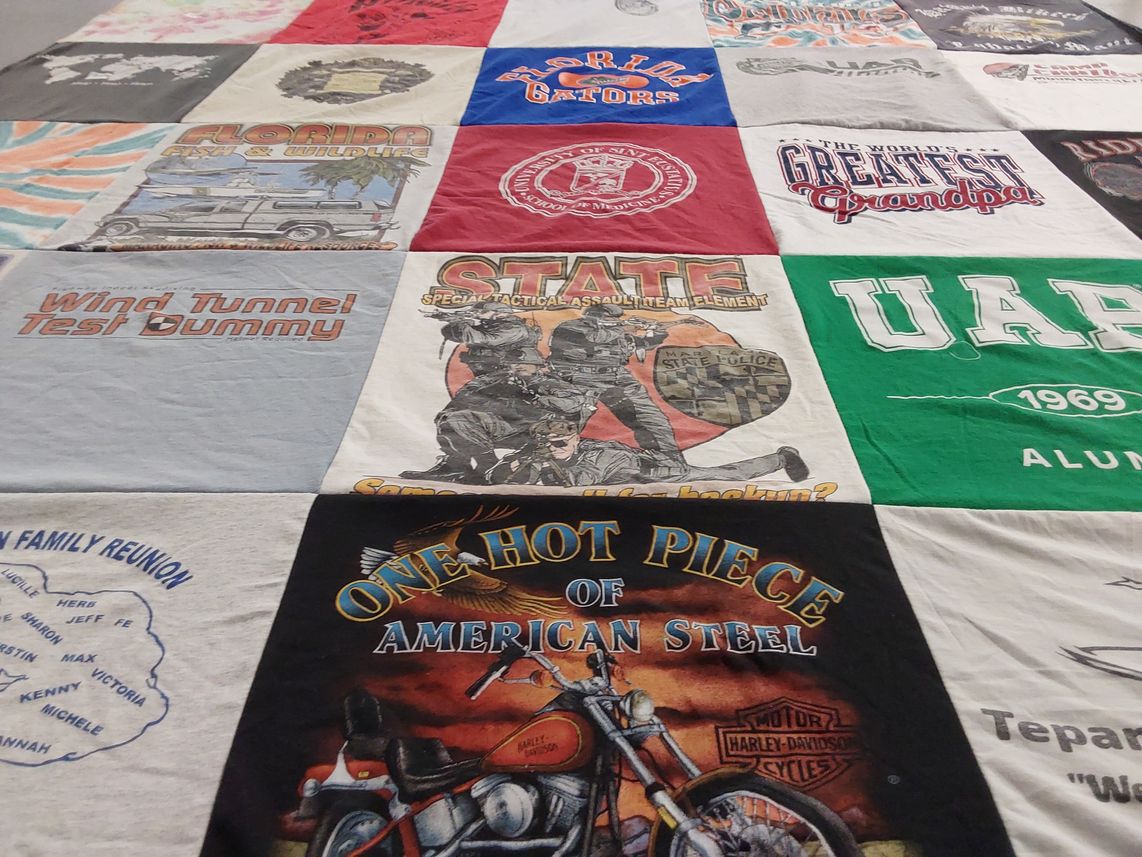 T-shirt quilt from university of alabama at birmingham by Steve from FL
