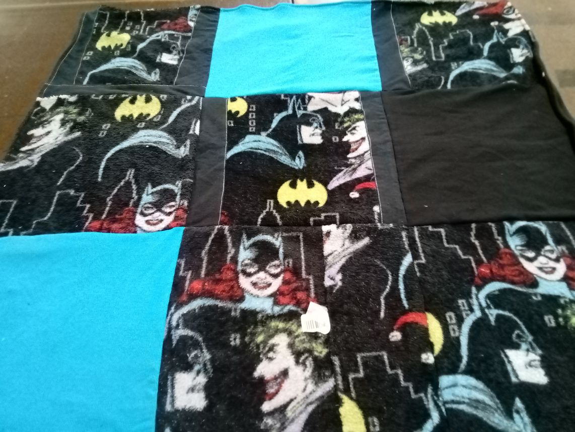 T-shirt quilt with comics, superheroes themes by angel from MA