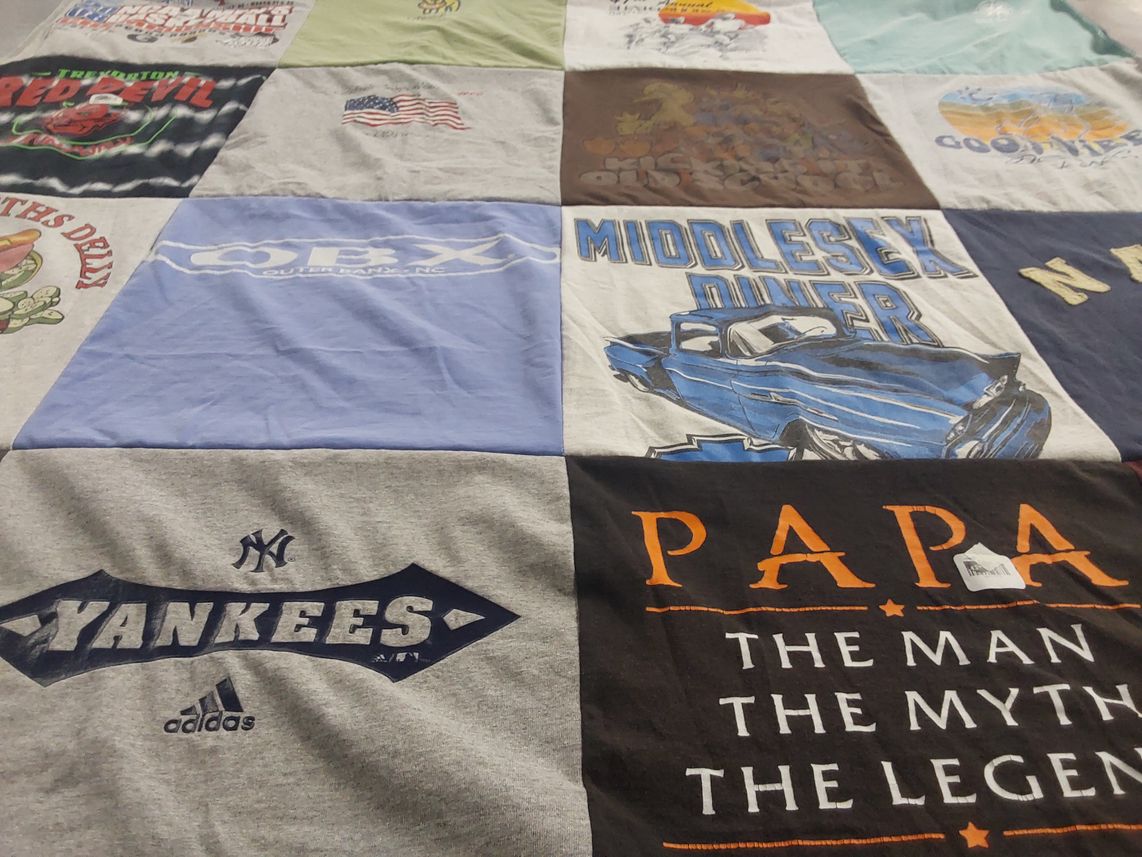 T-shirt quilt featuring new york yankees by Gail from PA