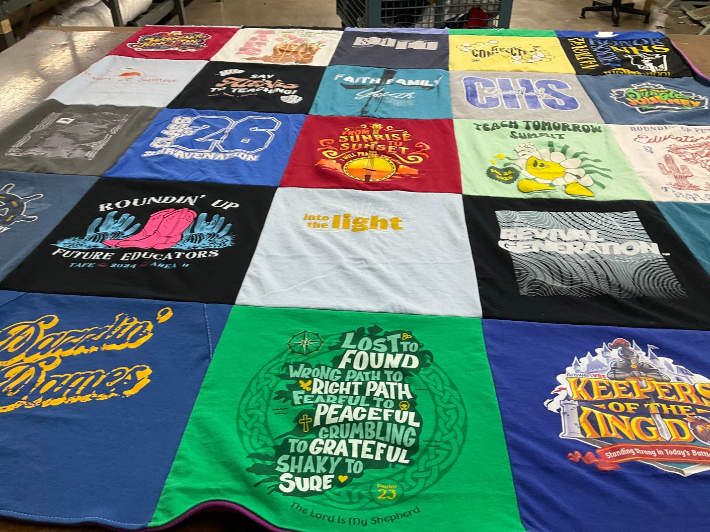 T-shirt quilt from chs by Amanda from TX