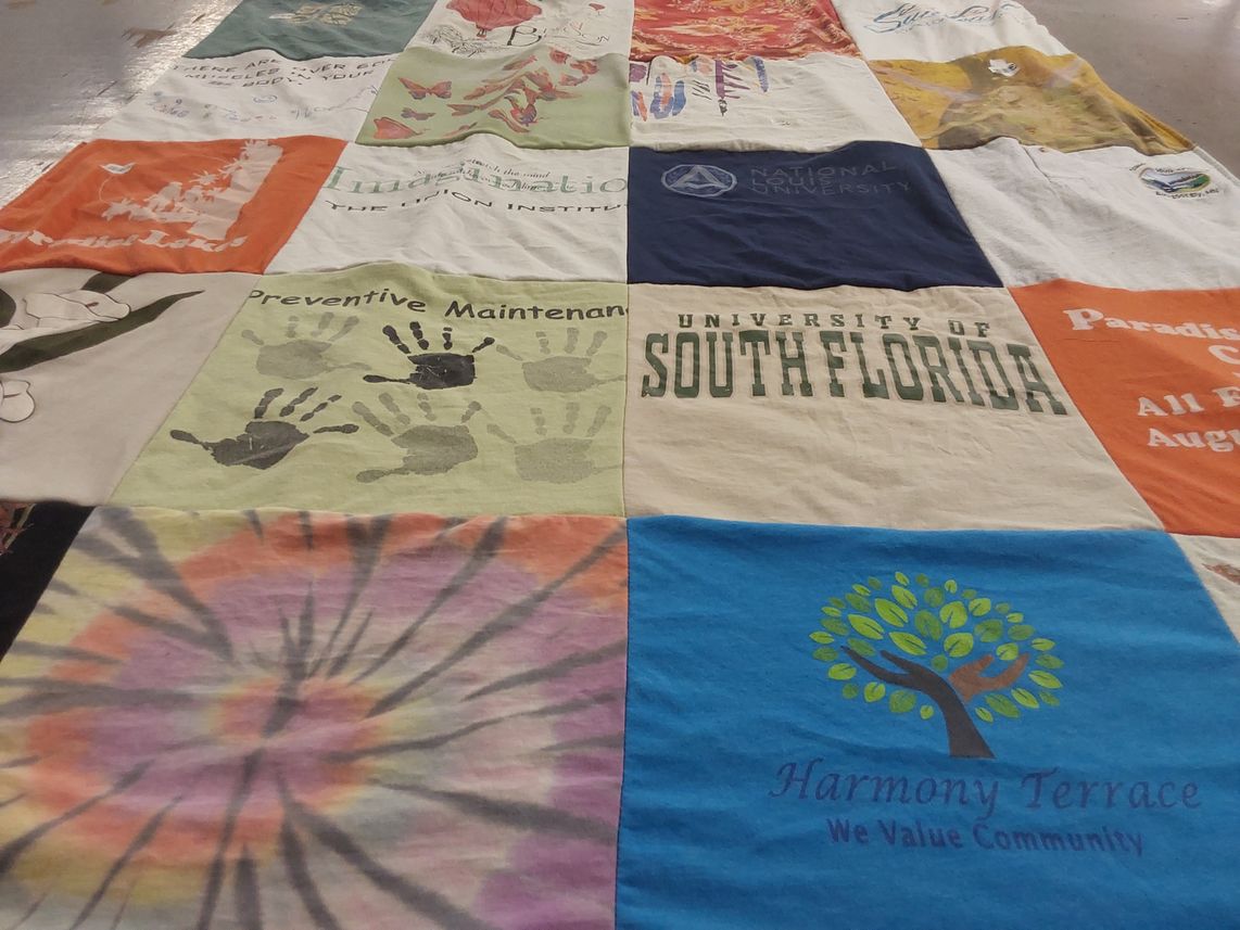 T-shirt quilt from university of south florida by Florence from FL
