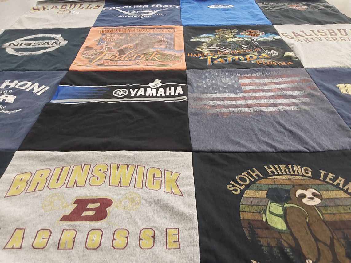 T-shirt quilt featuring brunswick acrosse by Pamela from VA
