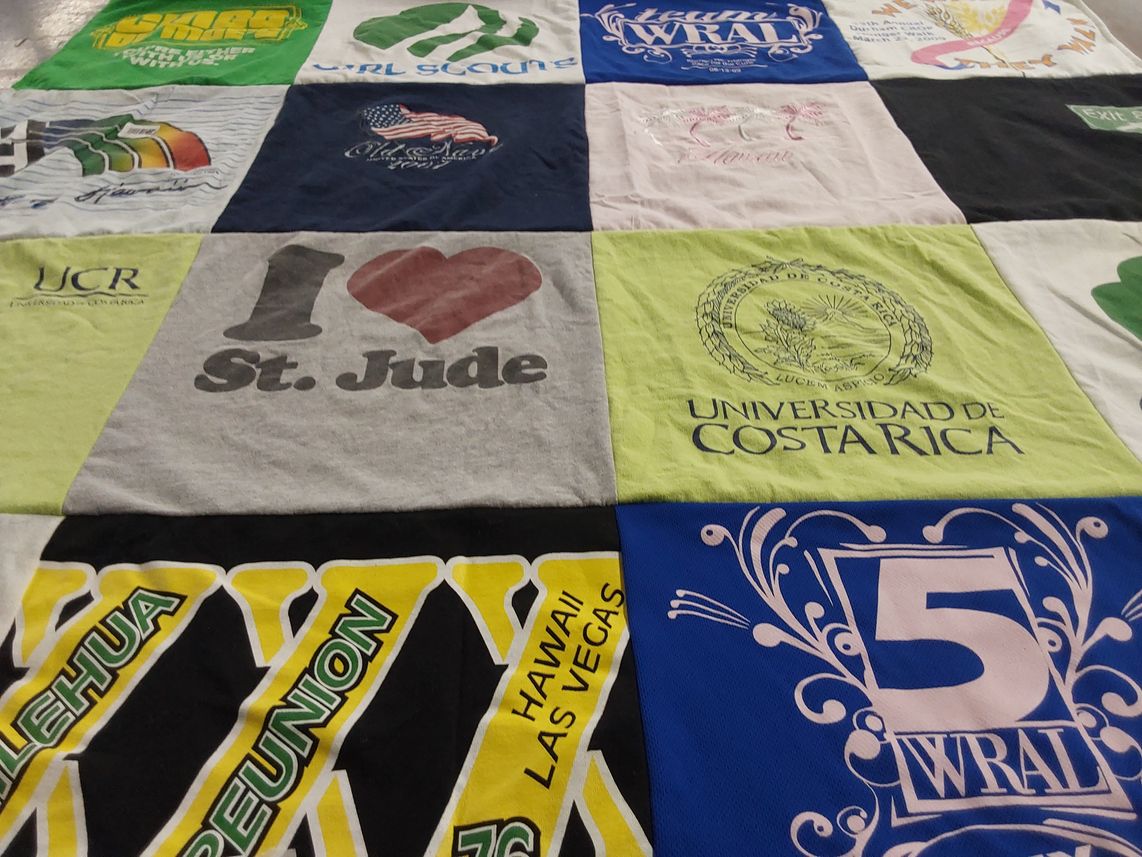 T-shirt quilt from universidad de costa rica by Theresa from NC