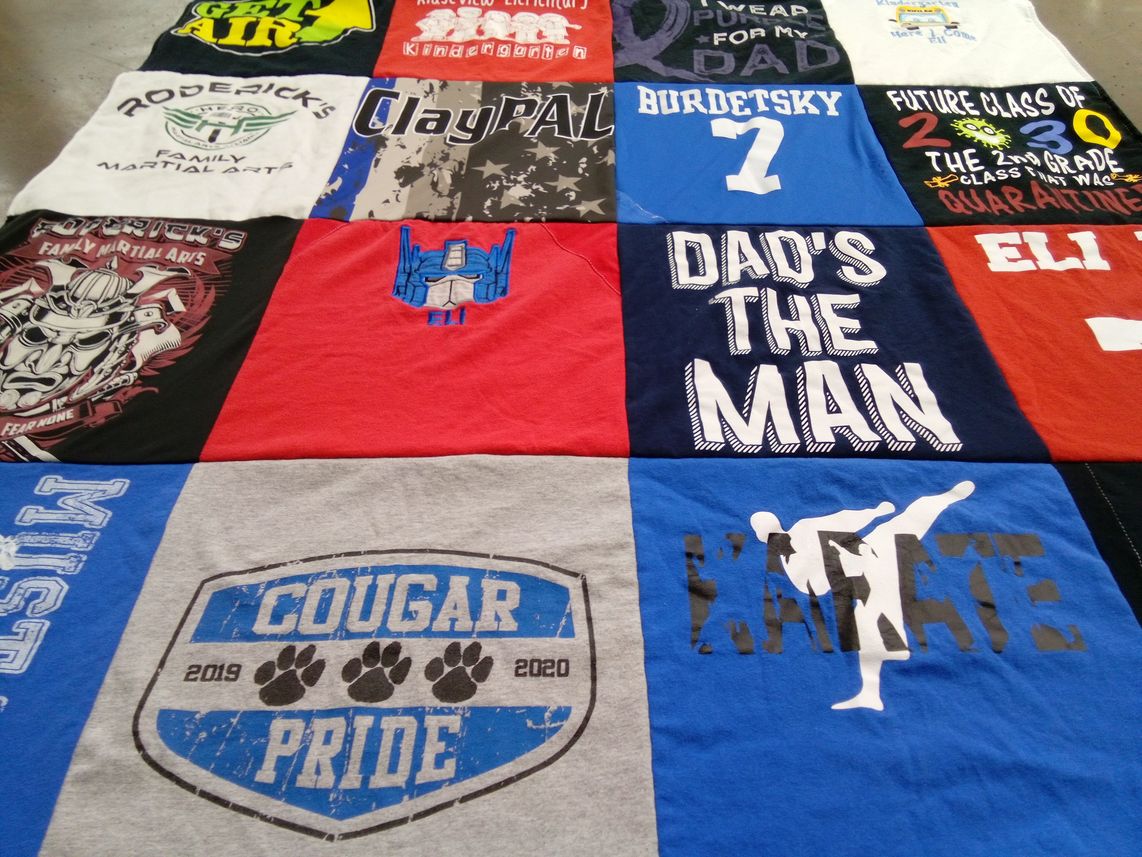 T-shirt quilt from cougar pride by laura from FL