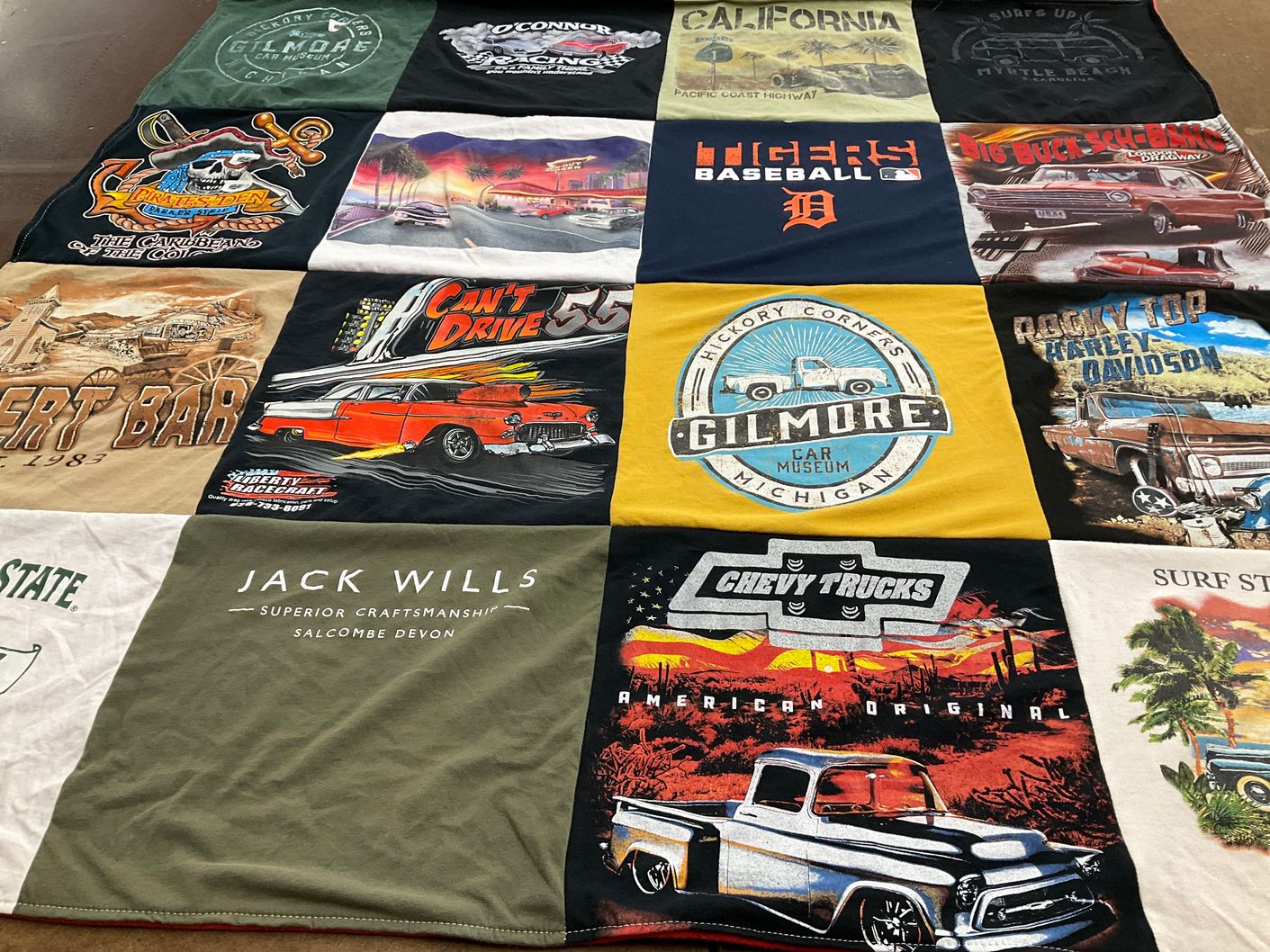 T-shirt quilt featuring detroit tigers baseball by Carolyn from MI