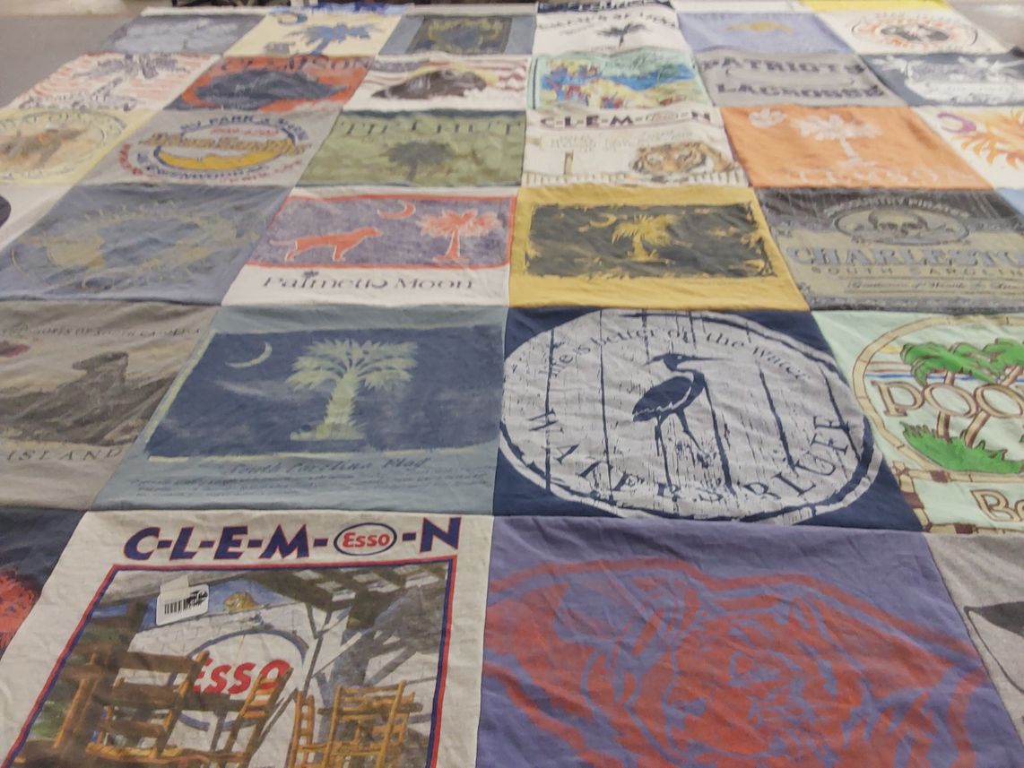 T-shirt quilt from clemson university by Carlon from SC