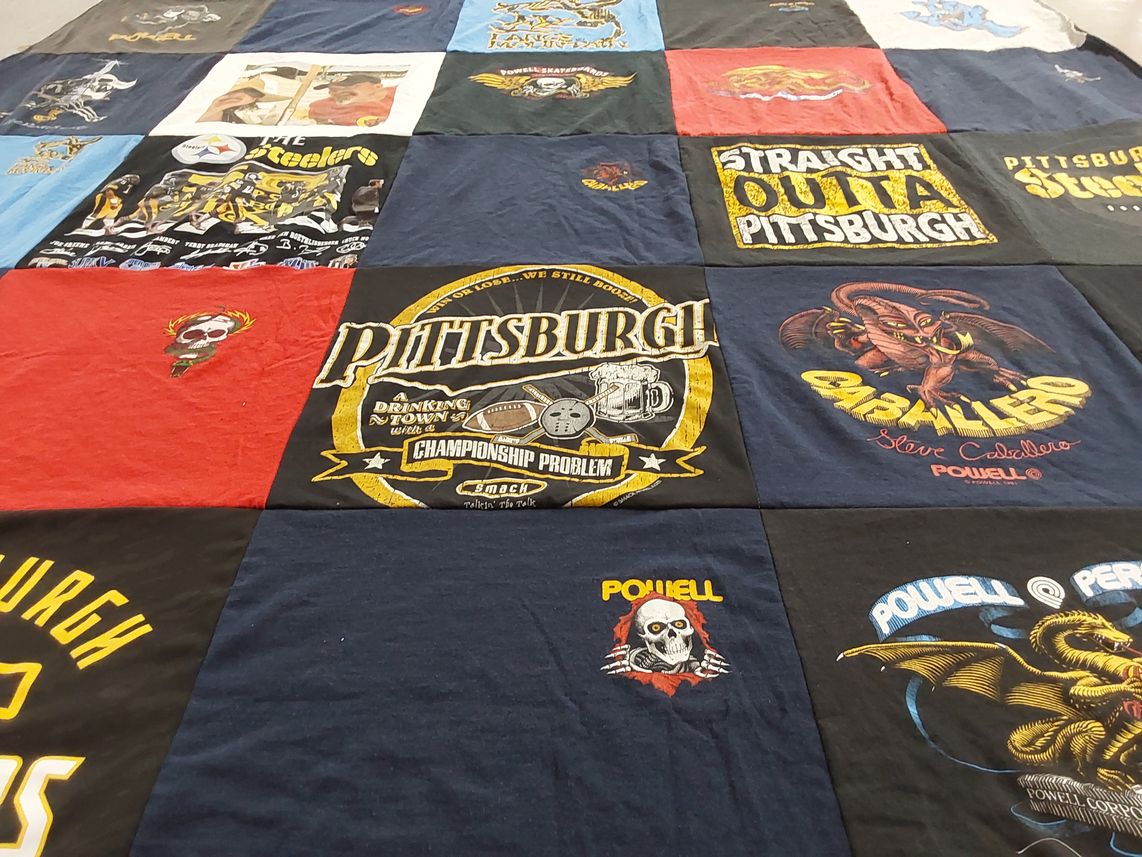 T-shirt quilt featuring pittsburgh steelers by bonnie from TX