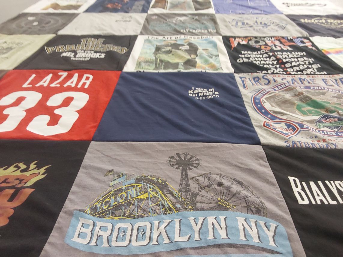 T-shirt quilt featuring philadelphia phillies baseball club by Karen from NY