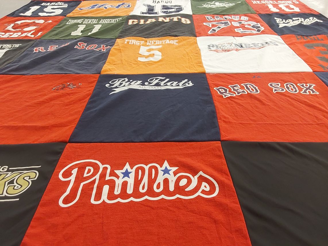 T-shirt quilt featuring philadelphia phillies, boston red sox by Michael from NY