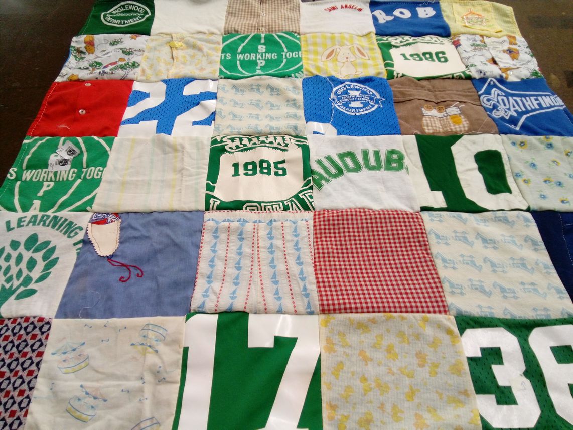 T-shirt quilt by SARAH from CA