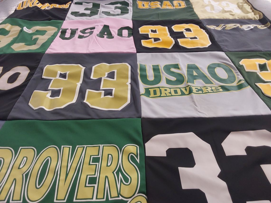 T-shirt quilt from university of science and arts of oklahoma by Tate from OK