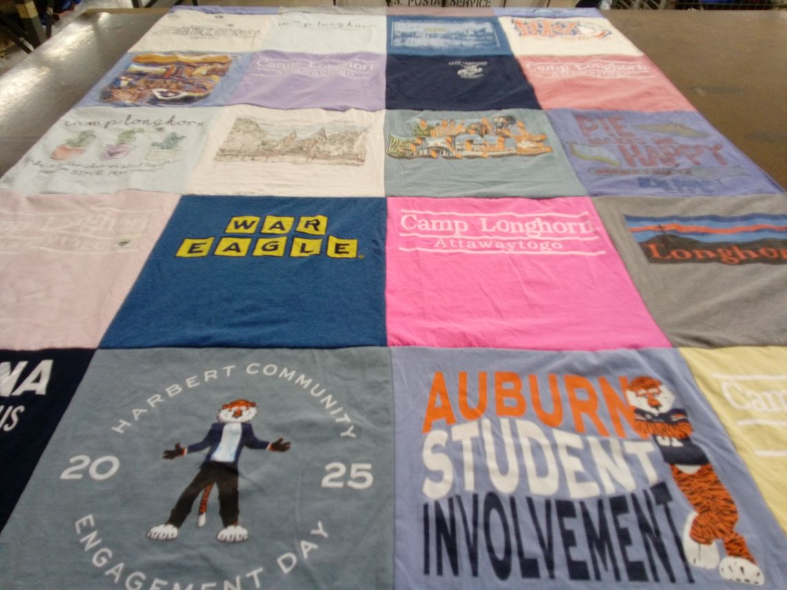 T-shirt quilt from auburn university by Hanna from LA