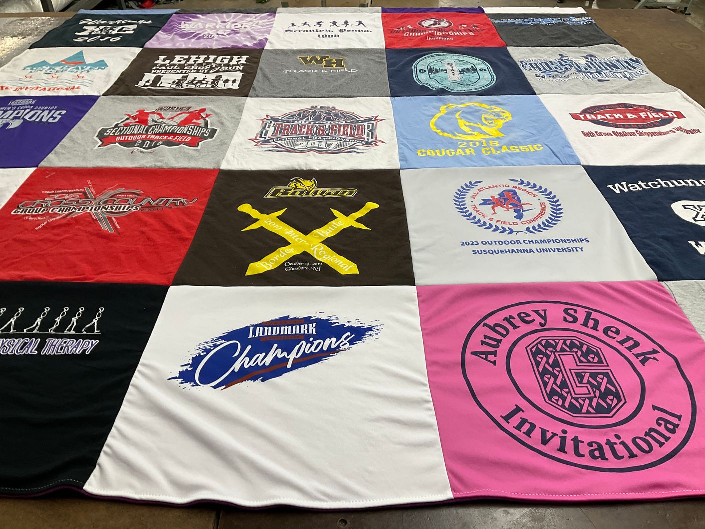 T-shirt quilt from susquehanna university by Jessica from NJ