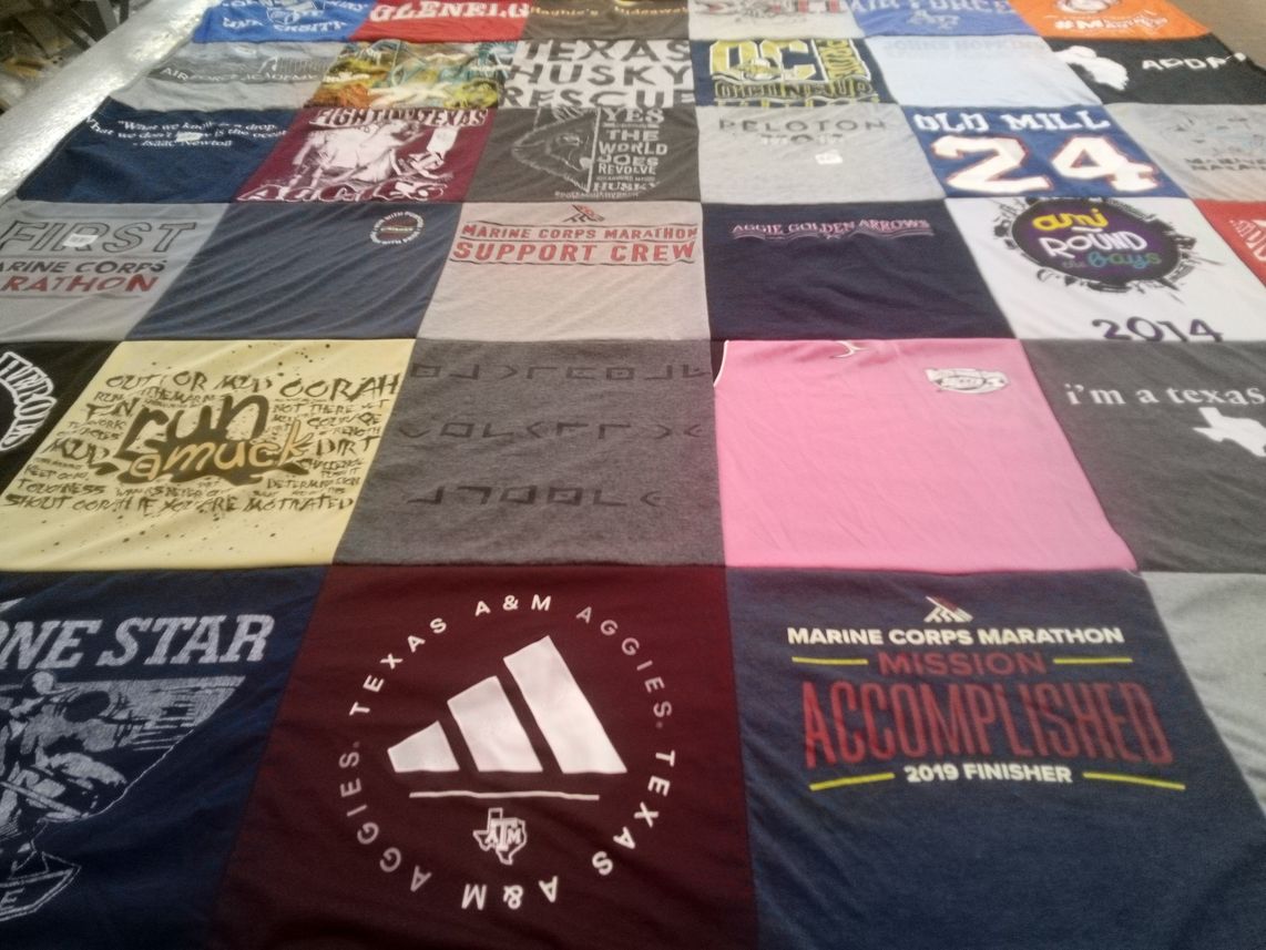 T-shirt quilt featuring a&m aggies by Ann Marie from TX