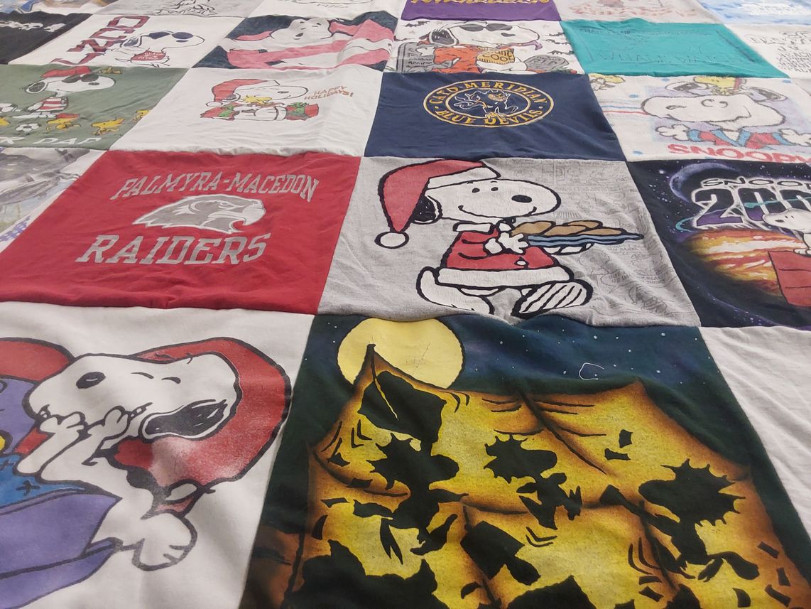 T-shirt quilt from palmyra-macedon high school by Jeffrey from NY