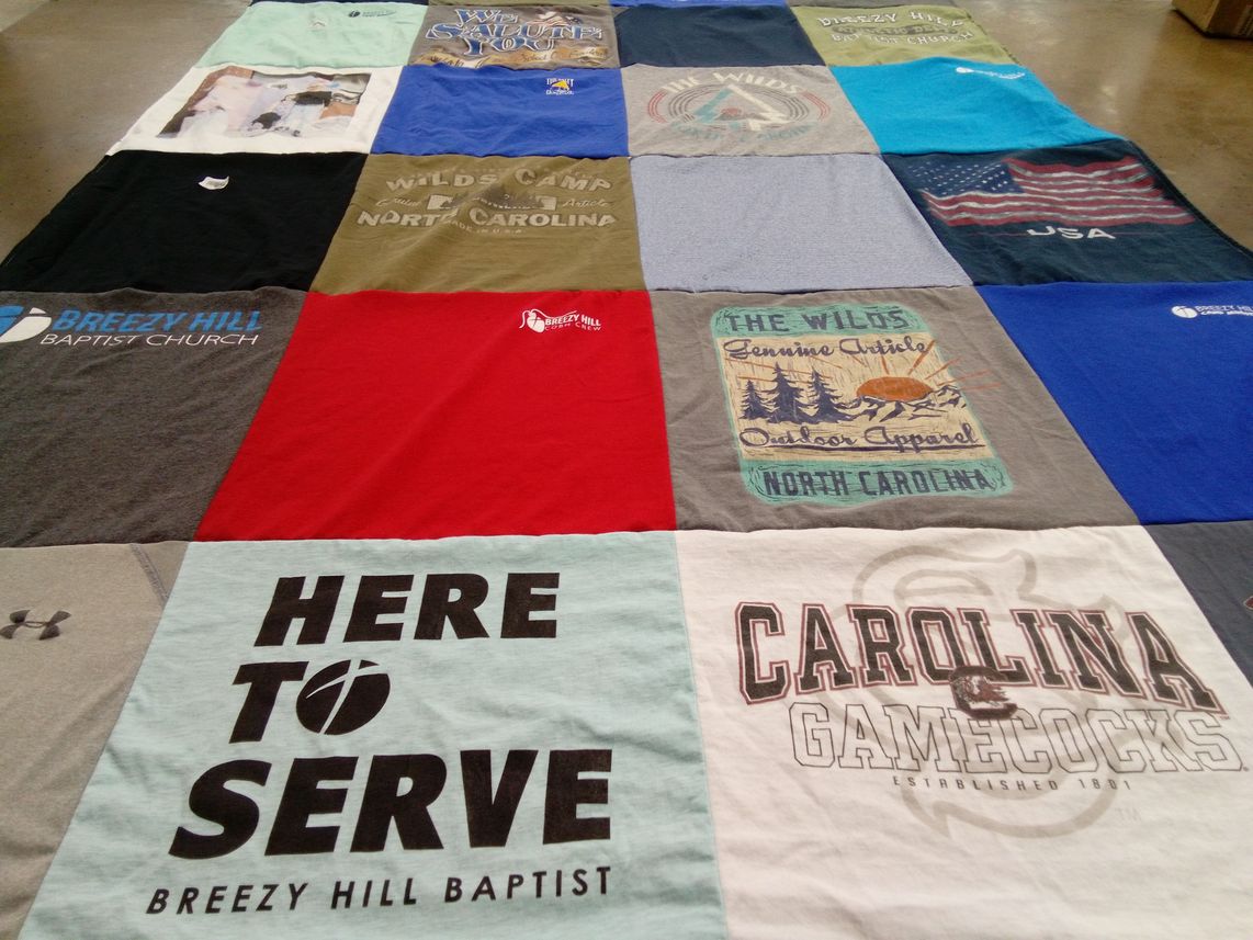 T-shirt quilt featuring university of south carolina gamecocks by kristen from SC