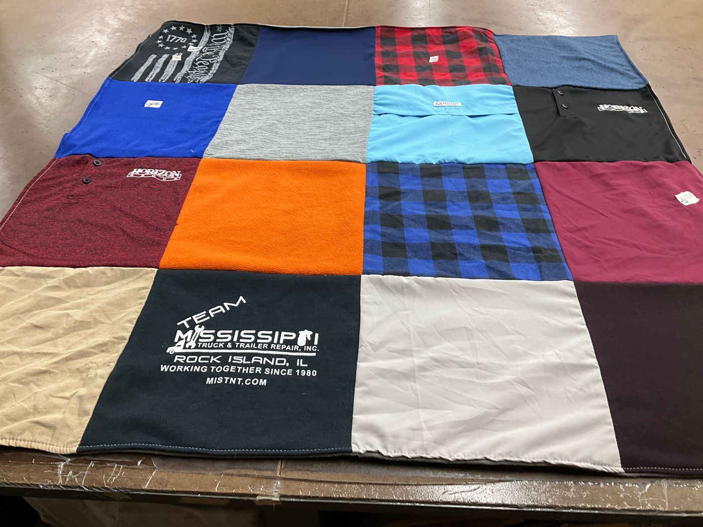 T-shirt quilt by Tina from IL