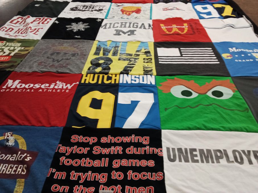 T-shirt quilt from michigan state university by Dwayne from MI