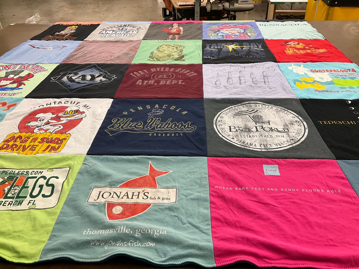 T-shirt quilt featuring tampa bay rays by James from FL