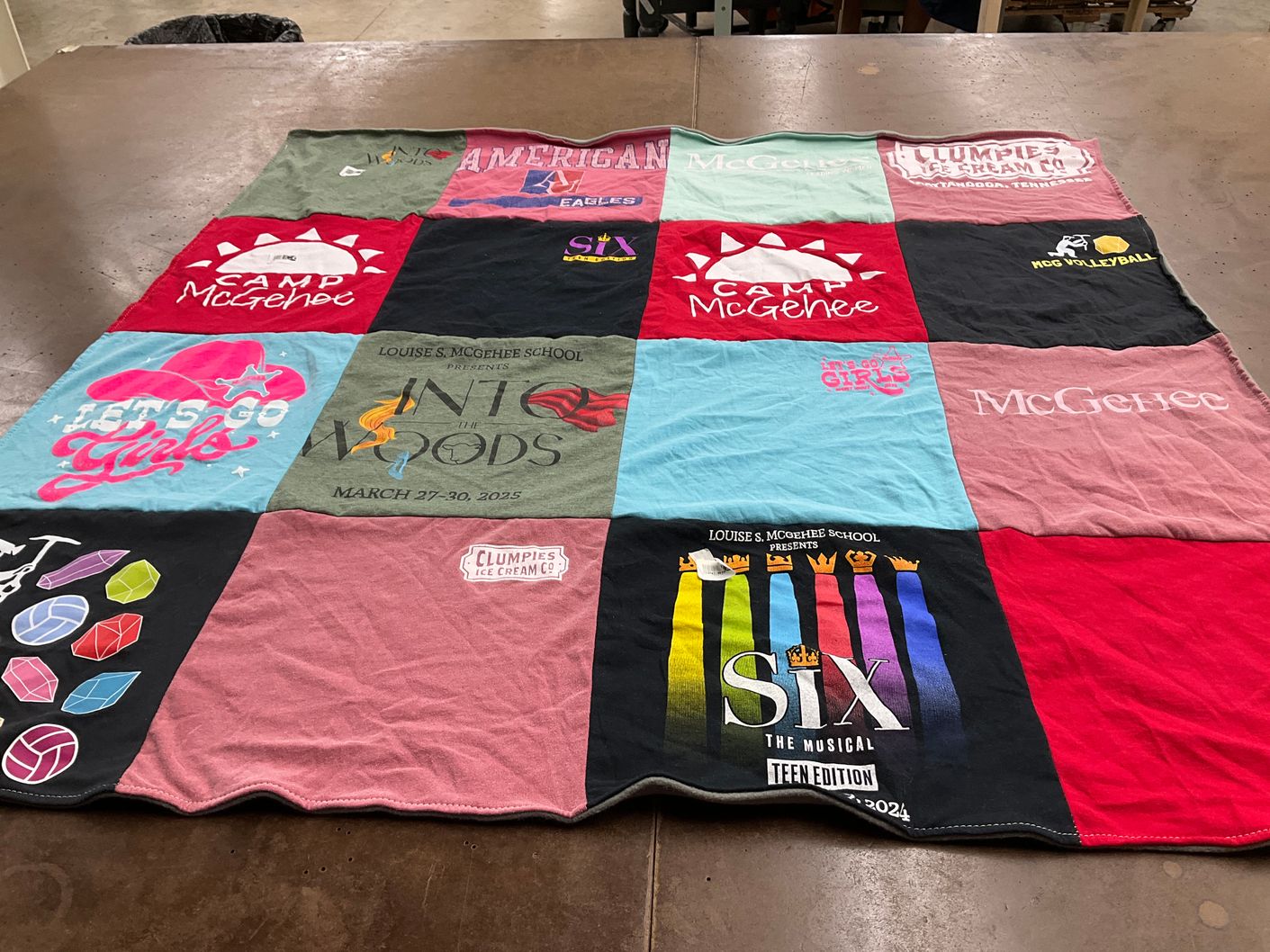 T-shirt quilt from louise s. mcgehee school by Melissa from LA