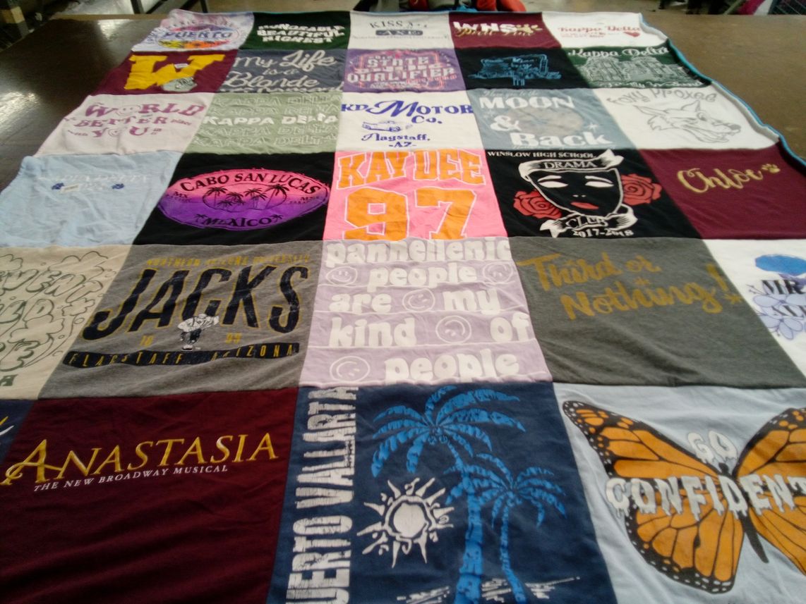 T-shirt quilt featuring jackson by Chloe from AZ