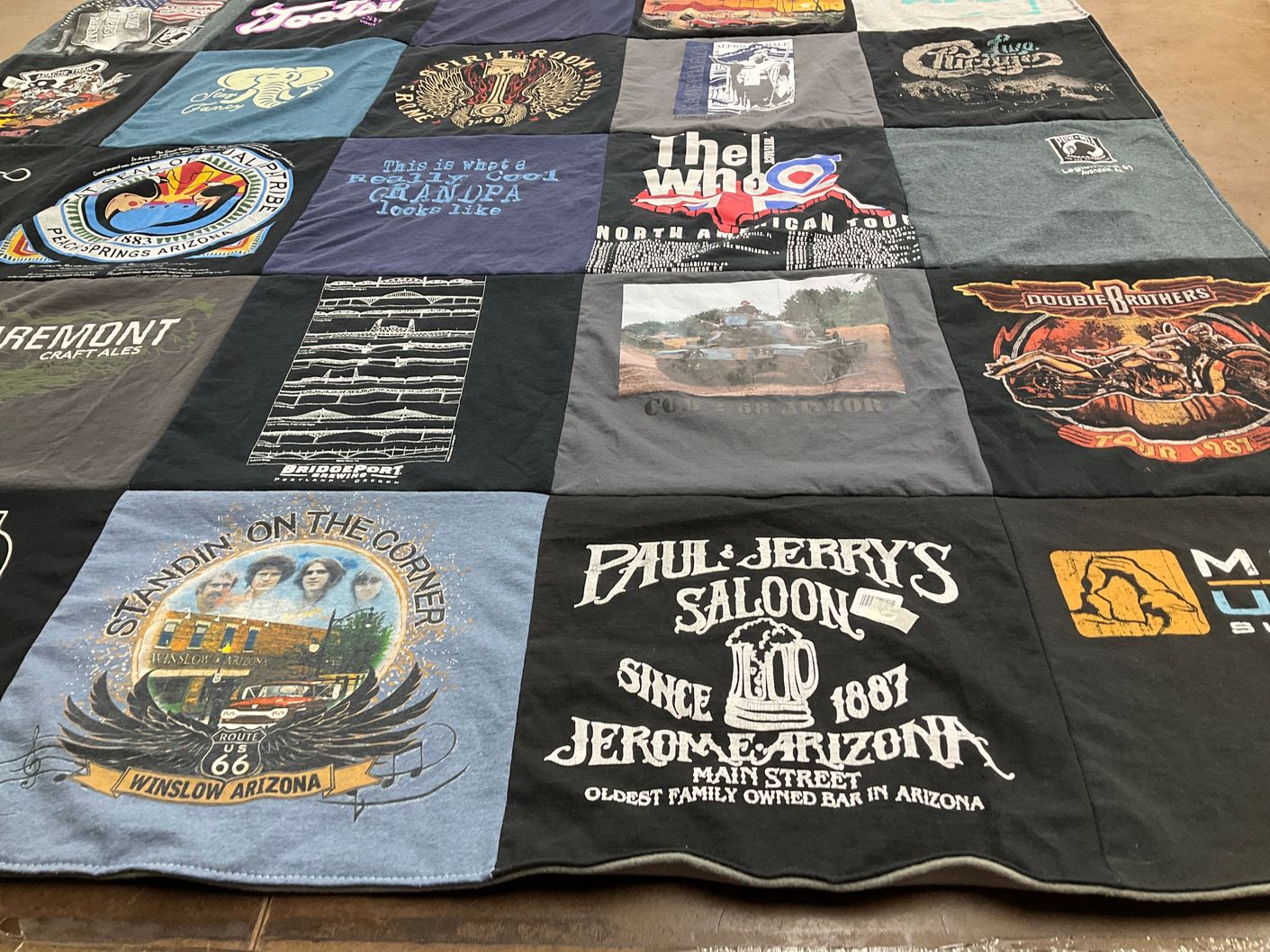 T-shirt quilt by Kelly from AZ