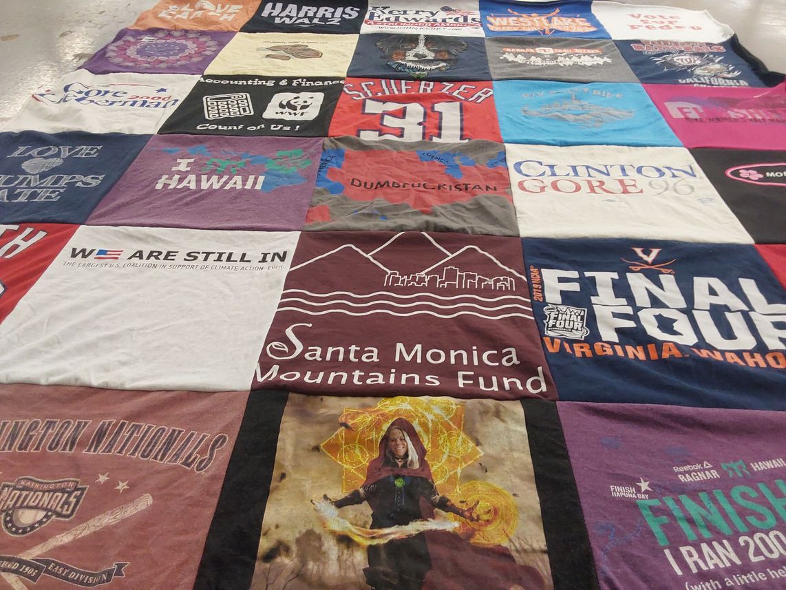 T-shirt quilt from university of virginia by Gretchen from CA