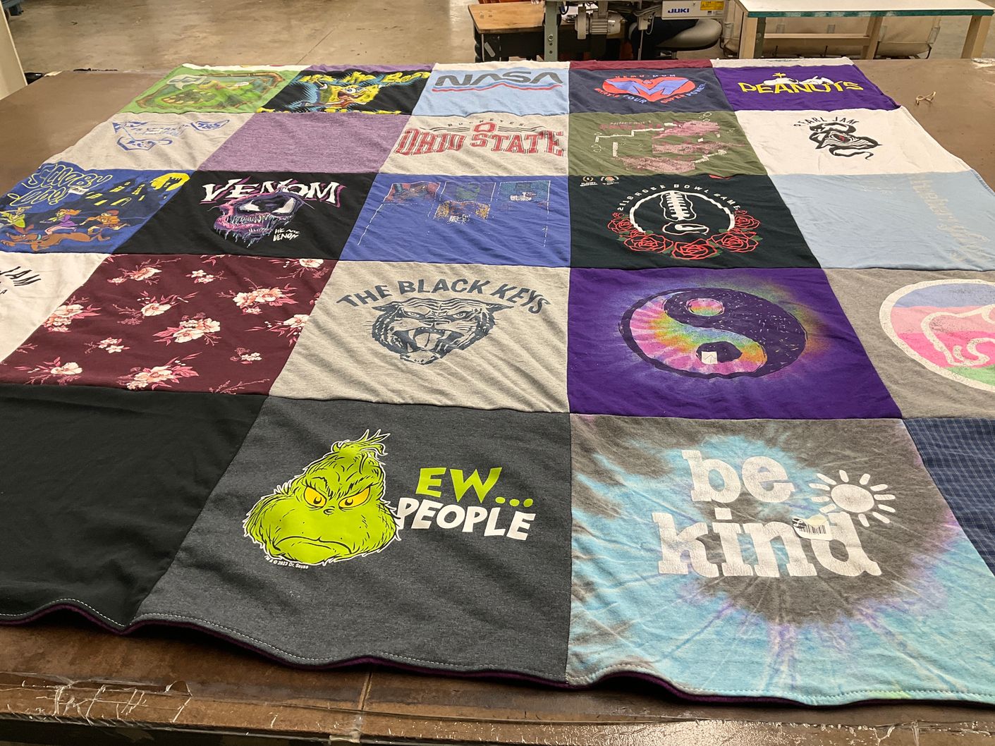 T-shirt quilt from ohio state university by Amanda from SC