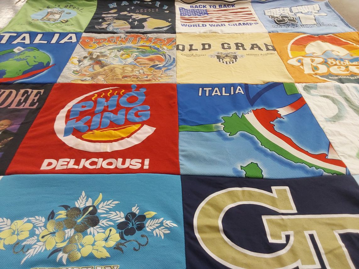 T-shirt quilt from georgia institute of technology by Joseph from SC