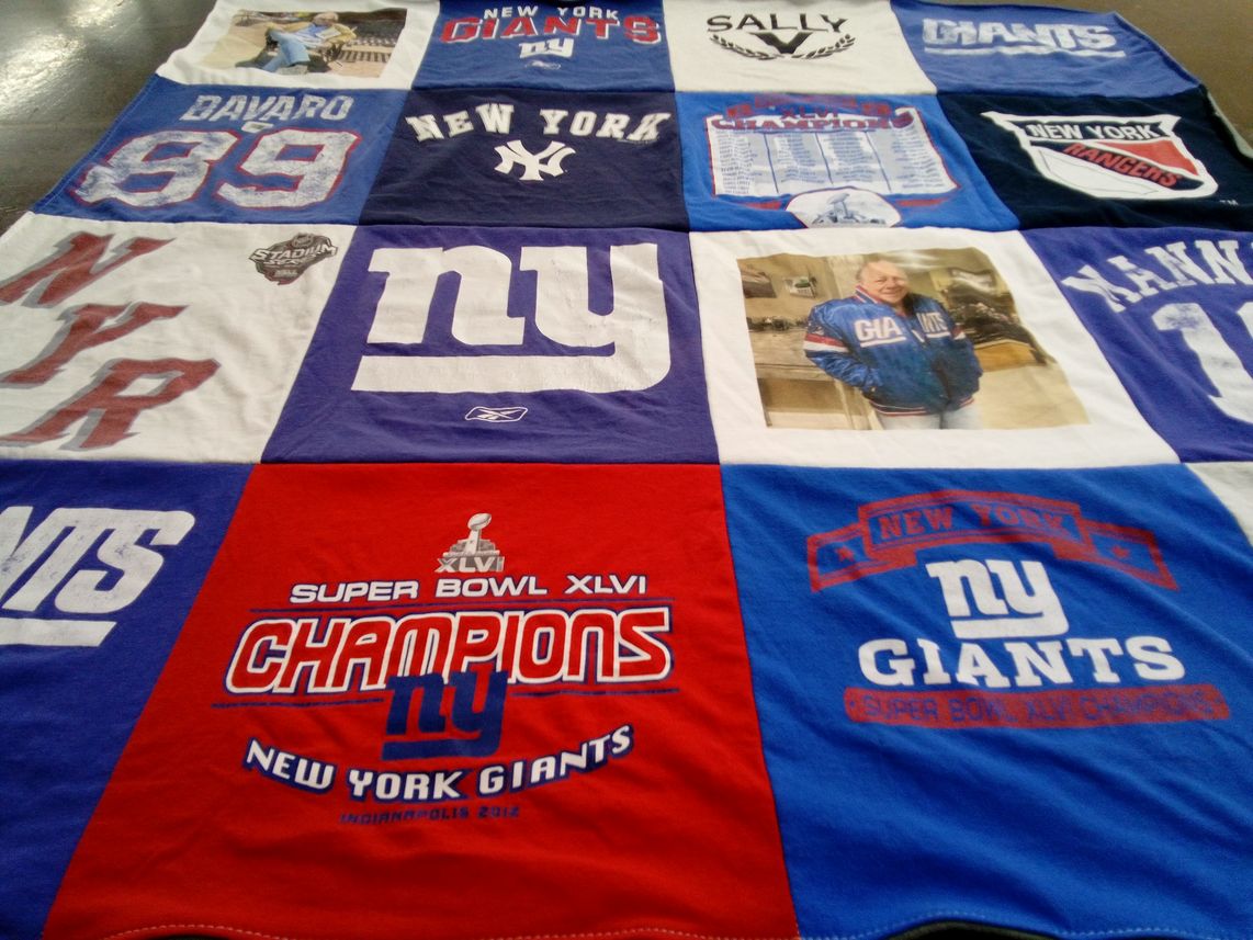 T-shirt quilt featuring new york giants by Deanna from NY