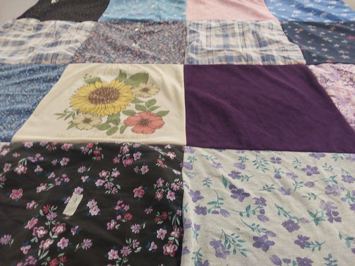 T-shirt quilt with sewing, crafting themes by Kimberly from NY