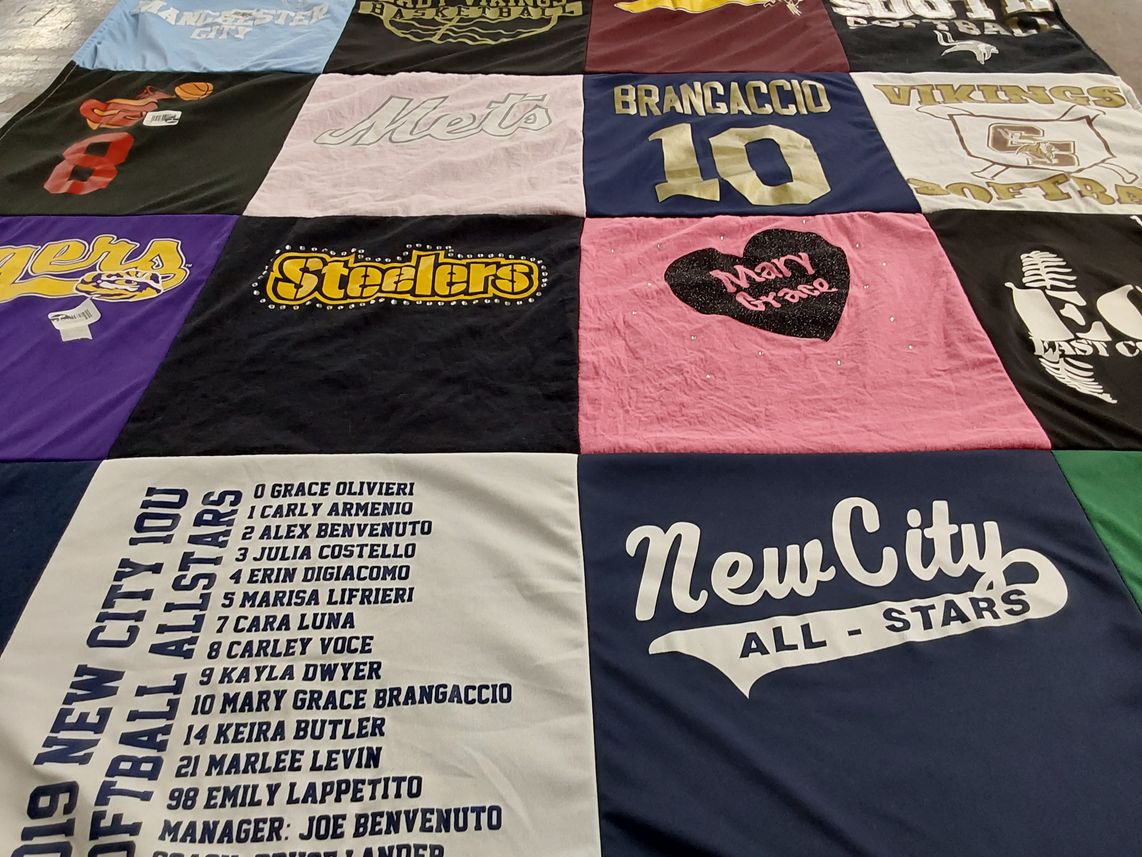 T-shirt quilt featuring new city all stars softball by Donna from NY