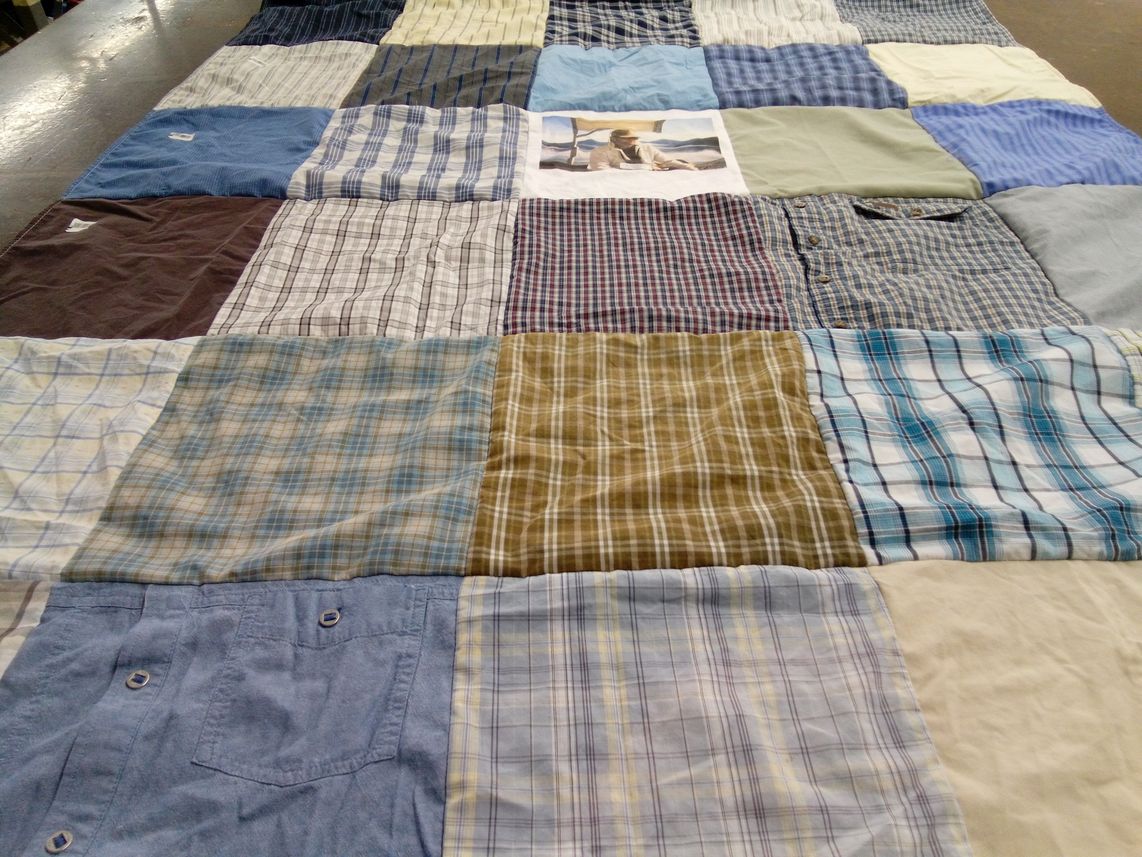 T-shirt quilt by Mary from UT