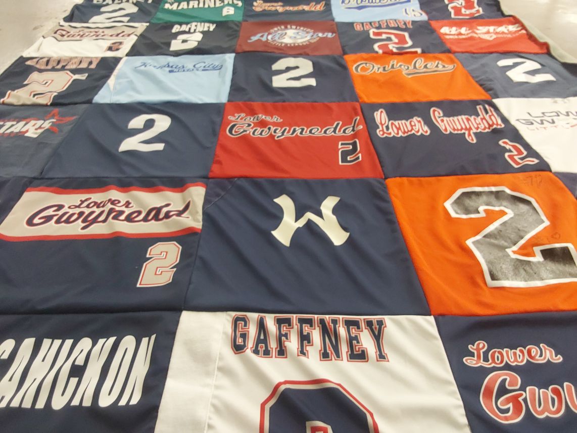 T-shirt quilt featuring gaffney mariners by Christopher from PA