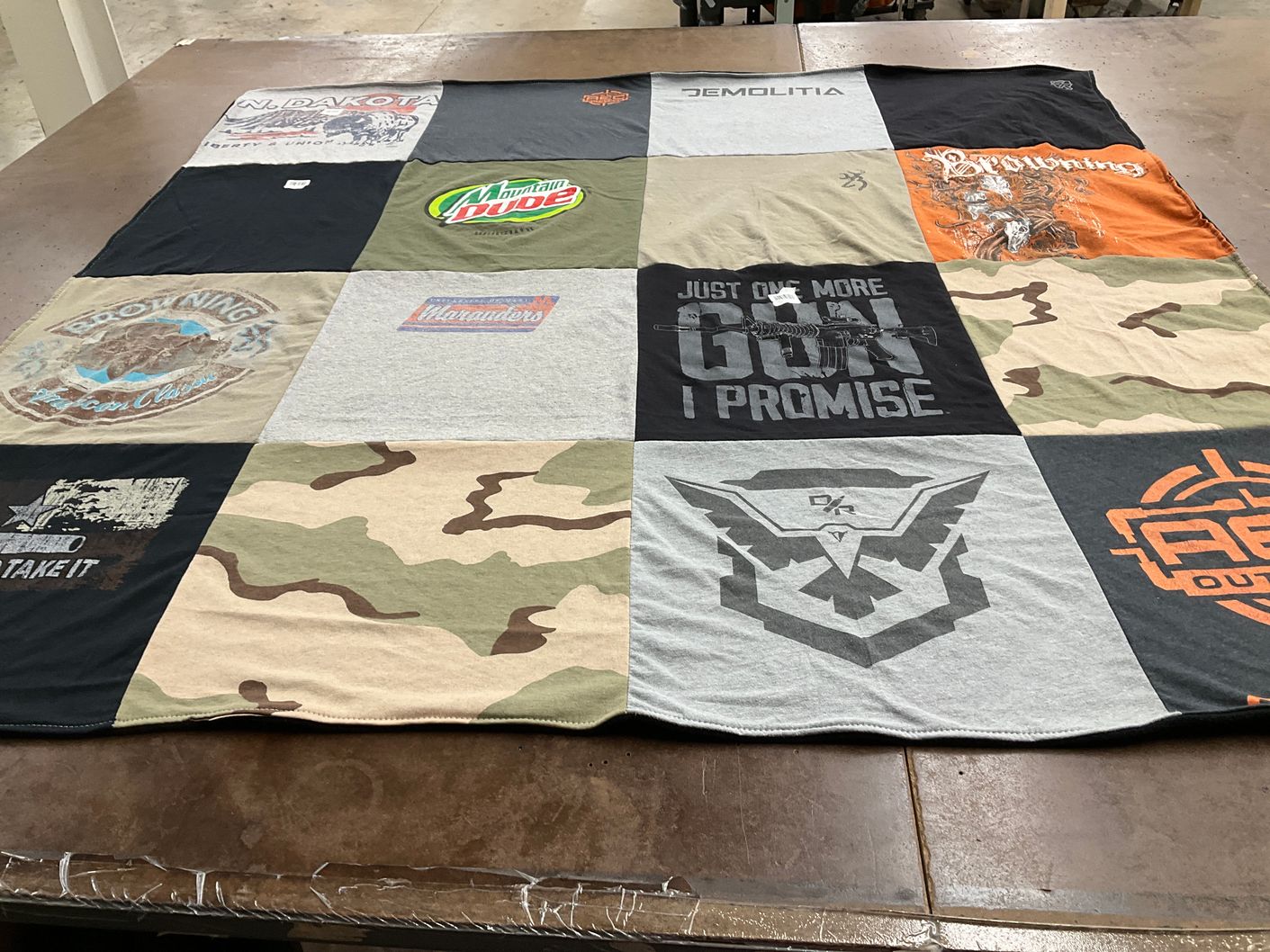 T-shirt quilt from browning high school by Breanna from WA