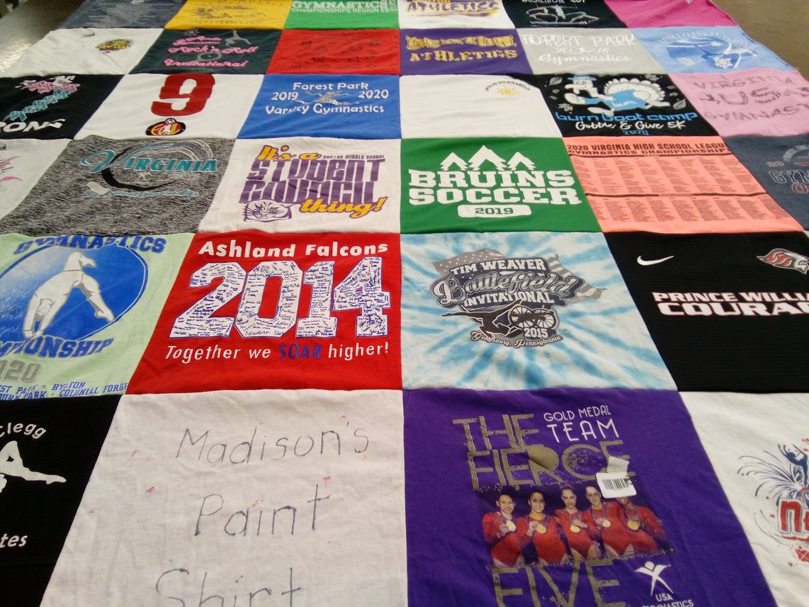 T-shirt quilt from ashland high school by Jennifer from VA