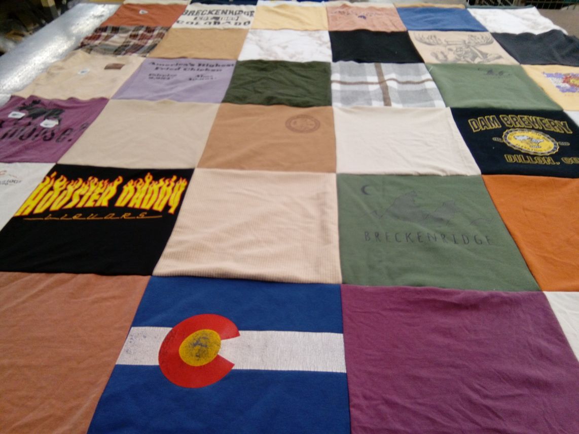 T-shirt quilt from breckenridge high school by Daelyn from MN